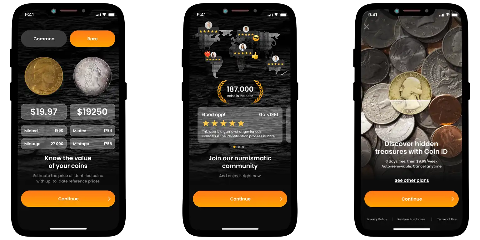 Coin ID Scanner promo page